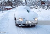 snowy car